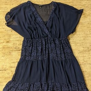 Torrid Blue Lace Dress lined 2